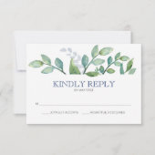 Greenery Wedding RSVP-kaart RSVP Kaartje (Voorkant)