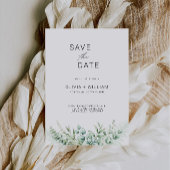 Greenery Wedding Save the Date Invitation Kaart