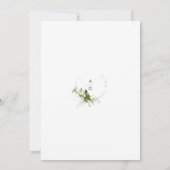 Greenery Wedding Save the Date Kaart (Achterkant)