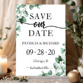 Greenery Wedding Save the Date Kaart