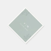 Greenery Wedding Servet (Hoek)