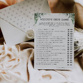 Greenery Wedding Shoe Game Sjabloon, Kaart