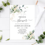 Greenery Wedding Shower-uitnodiging Kaart<br><div class="desc">Greenery Wedding Shower-uitnodiging</div>