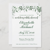 Greenery Wedding Sjabloon Kaart (Voorkant)