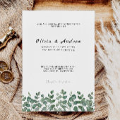 Greenery Wedding Sjabloon Kaart