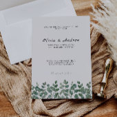 Greenery Wedding Sjabloon Kaart