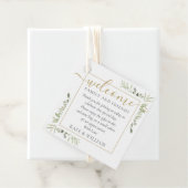 Greenery Wedding Welcome Gift Basket Bag Bedankjes Labels (In situ)