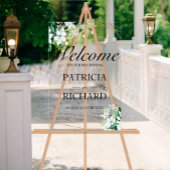 Greenery Wedding Welcome Sign Acryl Bord