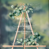 Greenery Wedding Welkom Acryl Bord (Neutraal)