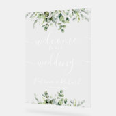 Greenery Wedding Welkom Acryl Bord (Hoek)
