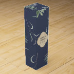 Greenery Wedding Wijn<br><div class="desc">Chique pastel stijl groen bruiloft wijn dozen.</div>