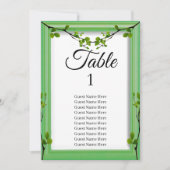 Greenery Wedding Zitting Grafiek Kaart (Voorkant)