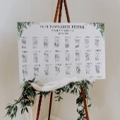 Greenery Wedding Zitting Grafiek Sjabloon Poster