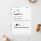 Greenery wenst- en advieskaart notitiekaartje (Voorkant / Achterkant in situ)