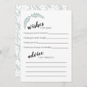 Greenery wenst- en advieskaart notitiekaartje (Voorkant / Achterkant)