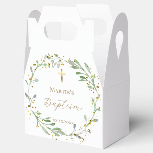 greenery wesp Baptisme Bedankdoosjes (Geopend)