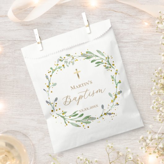 greenery wesp Baptisme Bedankzakje (Geknipt)
