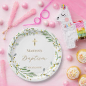 greenery wesp Baptisme Papieren Bordje (Feest)