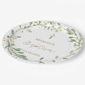 greenery wesp Baptisme Papieren Bordje (Gekanteld)