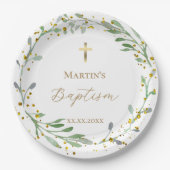 greenery wesp Baptisme Papieren Bordje (Voorkant)