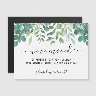 Greenery We've Moved Aankondiging Kaart