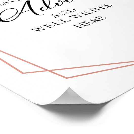 Greenery White Flowers Advice and well wil Sign Poster (Hoek)