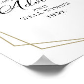 Greenery White Flowers Advice and well wil Sign Poster (Hoek)