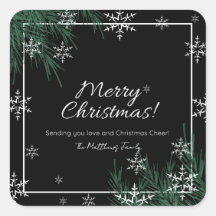 Greenery White Snowflake kerstfamilie naam