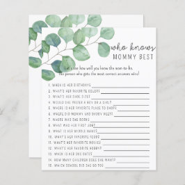 Greenery - Wie kent mammie het beste spel