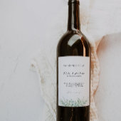 Greenery wijnfles label Sjabloon Wijn Etiket