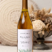 Greenery wijnfles label Sjabloon Wijn Etiket