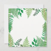 Greenery | Wild Ferns Bridal Shower Invitations Kaart (Achterkant)