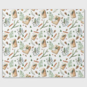 Greenery Winter Holiday Country Simple Cadeaupapier (Vlak)