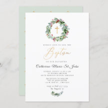 Greenery Winter Krans Faux Gouden Doop