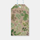 Greenery Woodland Animals Baby shower Birthday Cadeaulabel (Achterkant)