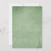 Greenery Woodland Animals Baby shower Kaart (Achterkant)