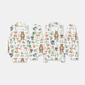 Greenery Woodland Animals Beer Deer Fox Birthday Bedankdoosjes (Uitgevouwen)