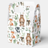 Greenery Woodland Animals Beer Deer Fox Birthday Bedankdoosjes (Geopend)