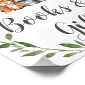 Greenery Woodland Animals Books and Gifts Sign Poster (Hoek)