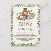 Greenery Woodland Animals Books for Baby Forest Informatiekaartje (Voorkant)