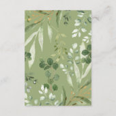 Greenery Woodland Animals Books for Baby Informatiekaartje (Achterkant)