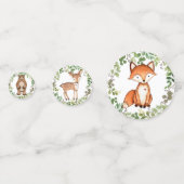 Greenery Woodland Animals Forest Party Baby shower Confetti (Voorkanten)