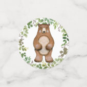 Greenery Woodland Animals Forest Party Baby shower Confetti (Kleine voorkant)