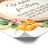 Greenery Woodland Animals wil Baby Poster (Hoek)