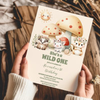 Greenery Woodland Animals Willy ONE 1st Birthday