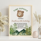 Greenery Woodland Beer Time Capsule Poster