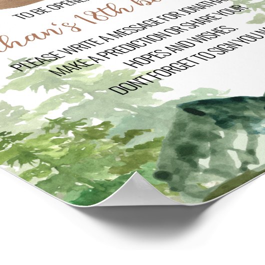 Greenery Woodland Beer Time Capsule Poster (Hoek)