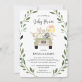 Greenery Woodland Drive van Baby shower Neutral Kaart (Voorkant)