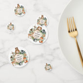 Greenery Woodland Forest Animals Baby 1st Birthday Confetti (Groep)