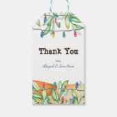 Greenery Woodland Party Baby shower Dank u Cadeaulabel (Voorkant)